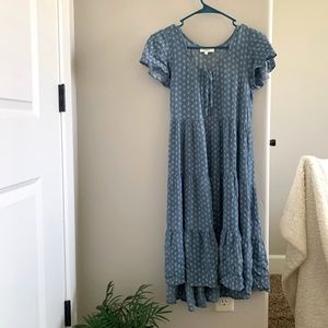 Dusty blue Xs böhme dress